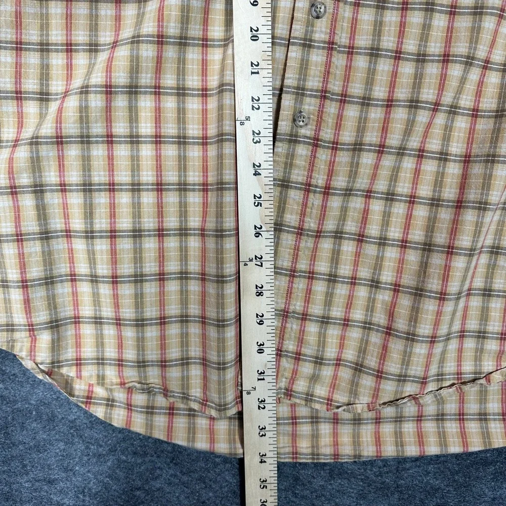 Carhartt Mens Plaid Short Sleeve Button Up Shirt Casual Workwear Size‎ 2XL